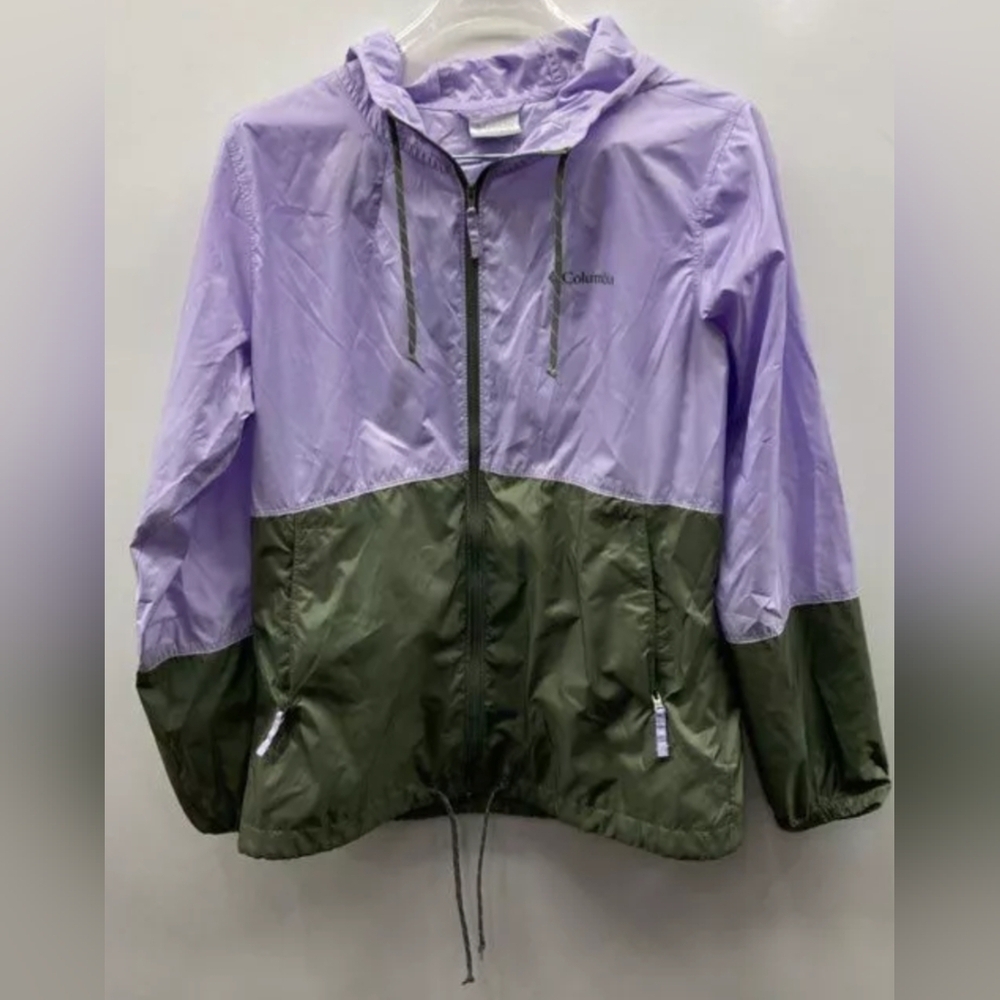 Columbia Flash Forward Hood Colorblock Windbreaker Jacket Size S Used Excellent - Picture 4 of 7